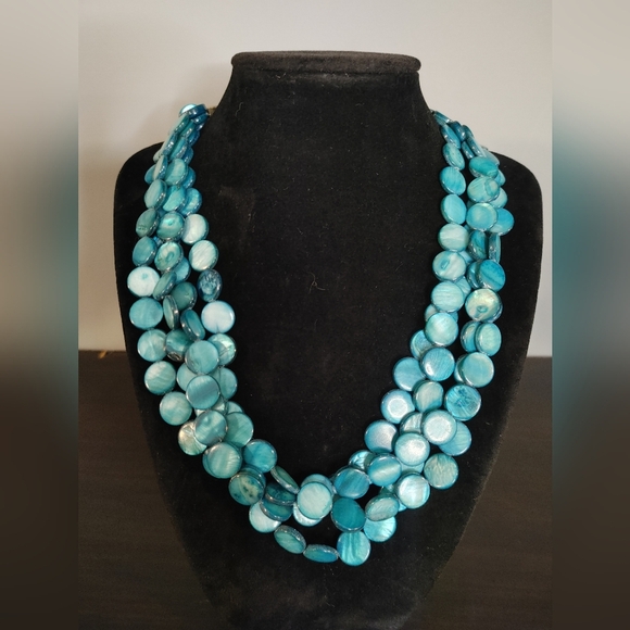 Shell Multi-Strand Necklace - Picture 1 of 2